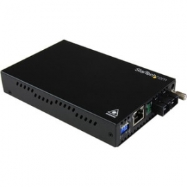 StarTech.com Transceiver/Media Converter - Taa Compliant - 2 Port(s) - 1 X Network (Rj-45) - 1 X Sc - Duplex Sc Port - Twisted Pair, Optical Fiber - Multi-mode - 850 Nm Fiber - Gigabit Ethernet - 10/100/1000Base-T, 1000Base-SX/LX - 550 M - Ac Adapter - R