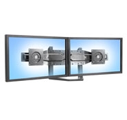 Ergotron Kit, 24in Dual Monitor Arm, With Pivots, E-coat Black 97-718-009