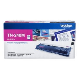 BrotherTN-240M Colour Laser Toner-Magenta Toner Cartridge To Suit Hl-3040Cn/3045Cn/3070Cw/3075Cw, Dcp-9010Cn, Mfc-9120Cn/9125Cn/9320Cw/9325Cw-1,400 Pg TN-240M