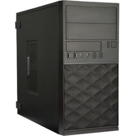 In Win EF060 Computer Case - Micro Atx Motherboard Supported - Mini-tower - Black - 8 X Bay(s) - 1 X 400 W - Power Supply Installed - 2 X Fan(s) Supported - 2 X External 5.25" Bay(s) - 1 X External 3.5" Bay(s) - 3 X Internal 3.5" Bay(s) - 2 X Internal 2.