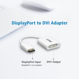 Aten DisplayPort To Dvi Adapter, Converts DisplayPort Signals To Dvi Output, DisplayPort 1.2 A Compliant, Supports Vga, Svga, Xga, VC965-AT
