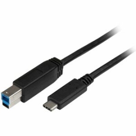 StarTech.com 2m 6 Ft USB C To USB B Printer Cable - M/M - USB 3.0 (5Gbps) USB B Cable - USB C To USB B Cable - USB Type C To Type B Cable - Connect USB B Devices To A USB Type C Or Thunderbolt 3 Computer - USB C Printer Cable - Connect USB 3.2 Gen 1 Peri
