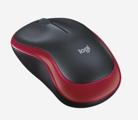 Logitech M185 Wireless Mouse -Red, 2.4GHZ USB Receiver, Plug And Play - 3YR Wty 910-002503