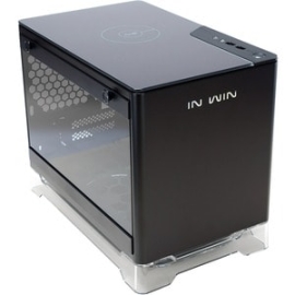 In Win A1-Black Computer Case - Mini Itx Motherboard Supported - Secc, Tempered Glass - Black - 2 X Bay(s) - 1 X 600 W - Power Supply Installed - 4 X Fan(s) Supported - 2 X Internal 2.5" Bay(s) - 2 X Slot(s) - 2 X USB(s) - 1 X Audio In - 1 X Audio Out A1