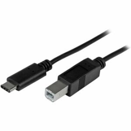 StarTech.com USB C To USB B Printer Cable - 3 Ft / 1m - USB C Printer Cable - USB C To USB B Cable - USB Type C To Type B - Cable For Printer - First End: 1 X 4-pin USB 2.0 Type B - Male - Second End: 1 X 24-pin USB 2.0 Type C - Male - 480 Mbit/s - Shiel