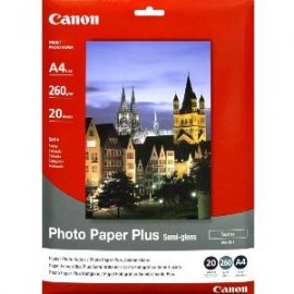 Canon Sg-201 Inkjet Photo Paper - A4 - 210 Mm X 297 Mm - 260 G/m² Grammage - Semi-gloss - 20 / Pack SG201A4