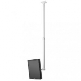 Atdec Th-1040-ctl Ceiling Mount Short Pole/ Tilt/white. Adjustable Range 400mm-900mm From Ceiling