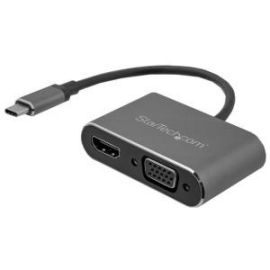 Startech Usb C To Vga And Hdmi Adapter - Aluminum Cdp2Hdvga