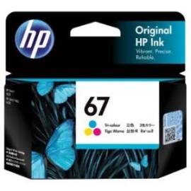 HP 67 TRI-COLOR ORIGINAL INK CARTRIDGE 3YM55AA