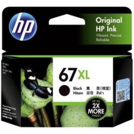HP 67XL BLACK ORIGINAL INK CARTRIDGE APJ 3YM57AA