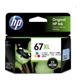 HP 67XL High Yield Tri-color Original Ink Cartridge (3YM58AA)