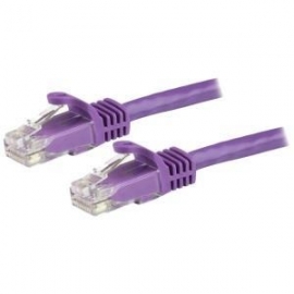 Startech Cable # Purple Cat6 Patch Cord 1.5 M  CAT6 Cable - Purple CAT6 Patch Cord - Snagless RJ45 Connectors - 24 AWG Copper Wire - Ethernet - ETL N6PATC150CMPL