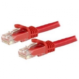Startech Cable # Red Cat6 Patch Cord 1.5 M CAT6 Ethernet Cable - Red CAT 6 Gigabit Ethernet Wire -650MHz 100W PoE++ RJ45 UTP Category 6 Network/Patch Cord Snagless w/Strain Relief Fluke Tested UL/TIA Certified  N6Patc150Cmrd