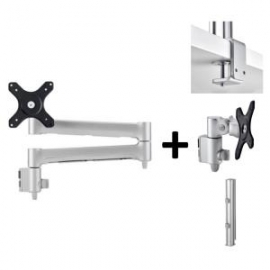 Atdec TRIPLE MONITOR ARM DESK MOUNT - UP TO 24IN - BUILT-IN ARM ROTATION LIMITER AWMS-3-13714-F-S