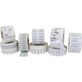 Zebra LABEL SYNTHETIC 3.94X1.5748IN 100X40MM TT RFID POLYESTER WITH FOAM COATED HIGH PERFORMANCE ACRYLIC ADHESIVE 3IN 76.2MM CORE RFID 250/ROLL 1/BOX PLAIN FCC 10026770