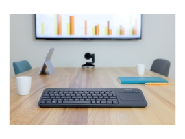 Logitech K400+WIRELESS Keyboard With Integrated Touch Pad Unifying Receiver,Blk -1Yr Wty 920-007165