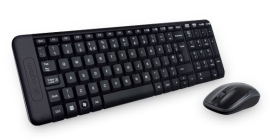 Logitech MK220 Wireless Keyboard & Mouse Combo Much Smaller Design, Same Keys 2.4 GHz 128-bit Aes Encryption Fewer Battery Hassles 920-003235