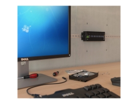 Startech 10 Port USB 3.0 Hub, Industrial, Metal, Esd & Surge Protection, Mount, 2YR ST1030USBM