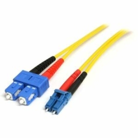 StarTech.com 7m Fiber Optic Cable - Single-Mode Duplex 9/125 Lszh Fiber Jumper Cord - Lc/Sc - Connect Fiber Network Devices For High-speed Transfers With Lszh Rated Cable - 7m Lc/Sc Fiber Optic Cable - 7 M Lc To Sc Fiber Patch Cable - 7 Meter Lc To Sc Fi