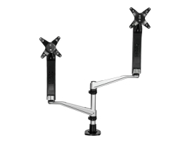 Startech.Com Dual Monitor Desk Mount <30", <24" (Stacked), <9KG, Full Motion, Silver, Vesa ARMDUAL30