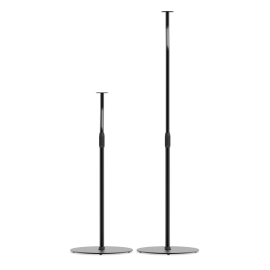 Kanto Slh Universal Height Adjustable Speaker Stands For Satellites Up To 4.1 Kg - Black, Pair Ko-slh