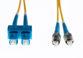 5m Sc-St OS1 / OS2 Singlemode Fibre Optic Cable : Yellow FL.OS2SCST5M