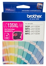 Brother Lc-135Xlm Magenta Ink Cartridge- Mfc-J6520Dw/J6720Dw/J6920Dw And Dcp-J4110Dw/Mfc-J4410Dw/J4510Dw/J4710Dw - Up To 1200 Pages LC-135XLM