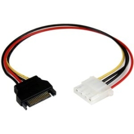 StarTech.com 12in Sata To LP4 Power Cable Adapter - F/M - For Hard Drive - Sata / Molex - 18 Gauge - 1 Each LP4SATAFM12