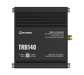 Teltonika TRB140 Industrial Rugged Lte Gateway, 4G/Lte (Cat 4), Compatible With Industrial DNP3 & Modbus Communication Protocols, Psu Included TRB140107000