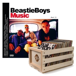 Crosley Record Storage Crate & Beastie Boys - Beastie Boys Music - 2Lp Vinyl Album Bundle UM-728091-B