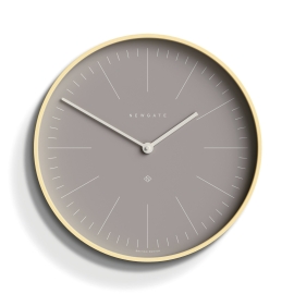 Newgate Mr Clarke Clock Pale Wood Clay Grey Dial NGMRC147PLY40