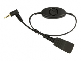 JABRA QD TO 2.5MM STRAIGHT CORD WITH PUSH TO TALK, 0.5M 8800-00-79