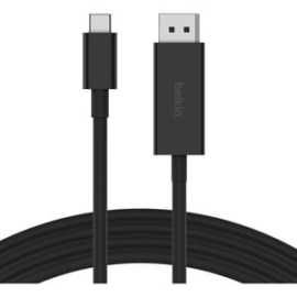 Belkin Connect 2 M DisplayPort/USB-C Data Transfer Cable - Cable For Chromebook, MacBook, IPad Pro, Projector, Tv, Mobile Device - First End: 1 X USB Type C - Male - Second End: 1 X DisplayPort 1.4 Digital Audio/Video - Male - 32.4 Gbit/s - Supports Up T