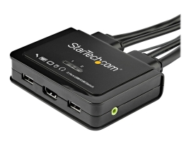 Startech 2 Port Single HDMI 4K 60HZ Cable Kvm Switch W/ Audio SV211HDUA4K