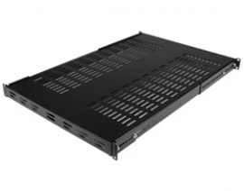 Startech 1u Adjustable Mounting Depth Vented Rack Mount Shelf - Heavy Duty Fixed Rack Shelf - 250lbs/