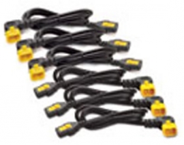Apc (ap8702r-ww) Power Cord Kit (6 Ea), Locking, C13 To C14 (90 Degree), 0.6m Ap8702r-ww