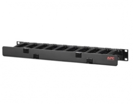 Apc Horizontal Cable Manager, 1u X 4" Deep, Single-sided W/ Cover Ar8602a
