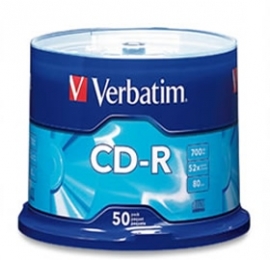 Verbatim 700mb 52x Cd-r (tube Of 50pcs) Bmdver52xcdrb50