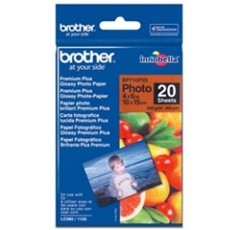 Brother 6x4 Prem Gloss Paper 20Pk, 260 GSM BP-71GP20