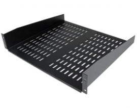 Startech 2u 16in Universal Vented Rack Mount Cantilever Shelf - Fixed Server Rack Cabinet Shelf