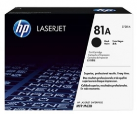 Hp Cf281a Hp 81a Black Original Laserjet Toner Cartridge For Mfp M630z/ M630dn/ M630f/ M630h