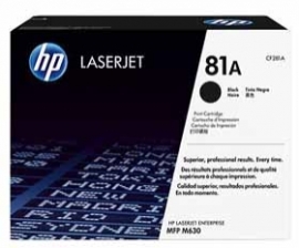Hp 81a Black Laserjet Toner Cartridge Cf281a Cf281a