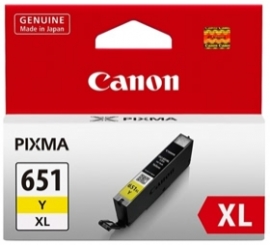 Canon Cli651xly Yellow Extra Large Ink Tank Cli651xly