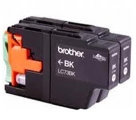 Brother LC73BK Black Twin Pack Up to 600 Pages Each COB-LC73BK2PK