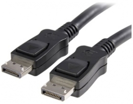 Startech 7m Displayport Cable With Latches - High Resolution Dp Cable - Black Latching Displayport