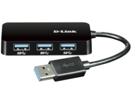 D-link 4-port Superspeed Usb 3.0 Portable Hub Dub-1341