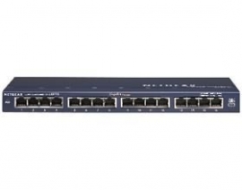 NETGEAR GS116 PROSAFE 16 PORT SWITCH10/ 100/ 1000 UNMANAGED L2 DESKTOP LIFE WTY GS116AU