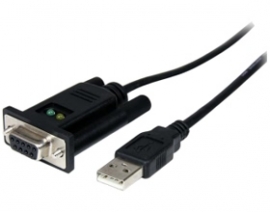 Startech 1 Port Usb To Null Modem Rs232 Db9 Serial Dce Adapter Cable With Ftdi - Usb To Db9 - Usb