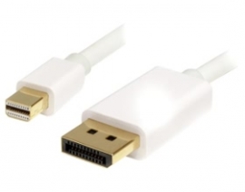 Startech 1m (3 Ft) White Mini Displayport To Displayport Cable - Mini Dp To Dp - 1x Mini Display