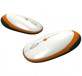 J-mex Navii Orange 4-in-1 Dual Mode Airmouse For 2d (desktop)/ 3d (air Motion)